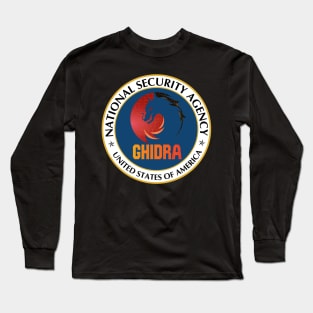 Cyber Security - NSA - Ghidra - Reverse Engineering tool - Emblem Long Sleeve T-Shirt